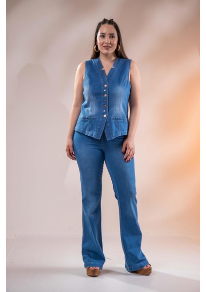 Kadın 1220024 Spain Kot Pantolon Mavi modelleri