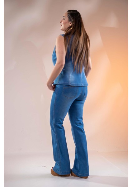 Kadın 1220024 Spain Kot Pantolon Mavi fırsatları