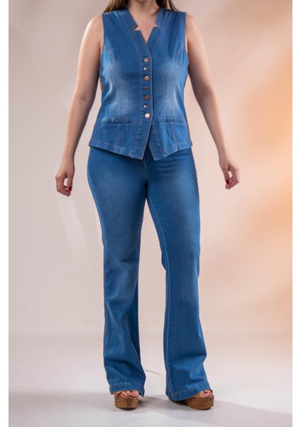 Kadın 1220024 Spain Kot Pantolon Mavi