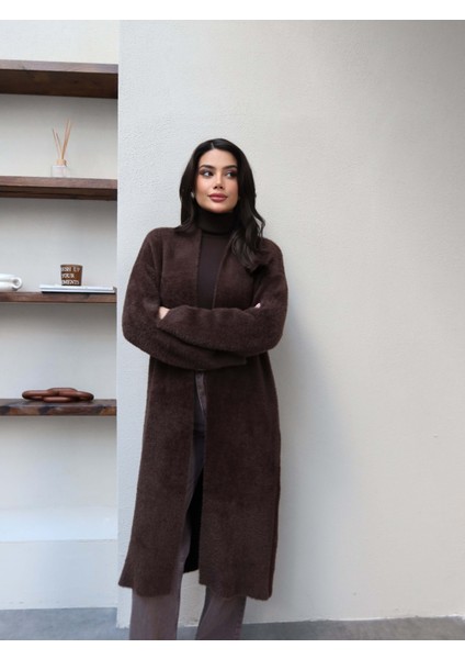 Yumoş Dokulu Şal Yaka Uzun Hırka fiyatları