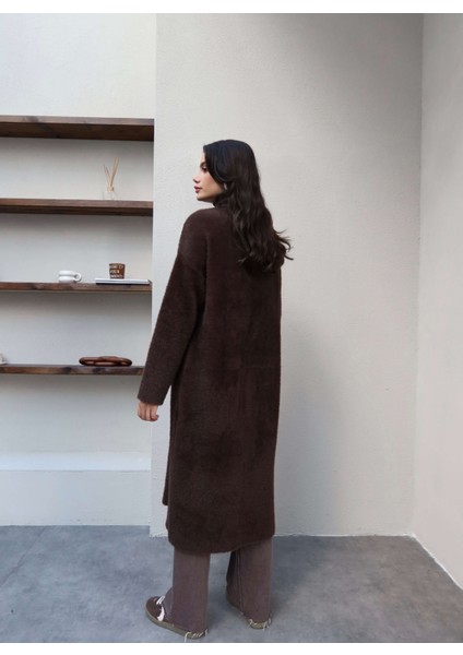 Yumoş Dokulu Şal Yaka Uzun Hırka indirimleri