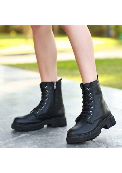 Lvsqvr Bria Siyah Cilt Bağcıklı Bot (Numara: 37) indirimleri