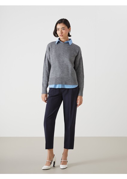 Yeni Sezon Dik Yaka Oversize Kadın Triko Kazak fiyatları