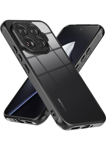 Xiaomi Mi 15T Pro Uyumlu Kılıf Kamera Korumalı Arkası Mat Kaymaz Şeffaf Renkli Kapak
