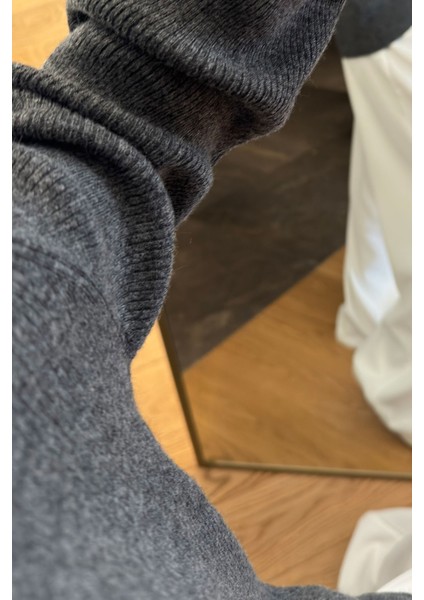 Çift Parça Tasarım Kazak- Antrasit indirimleri