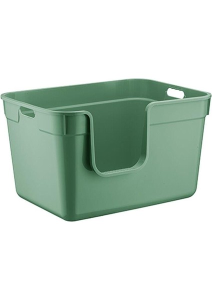 Tanos Yarı Açık Kedi Tuvaleti 54X40X32 - Yeşil