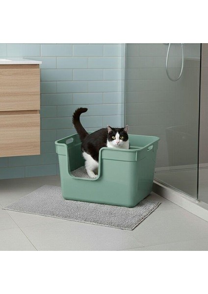 Tanos Yarı Açık Kedi Tuvaleti 54X40X32 - Yeşil fiyatları