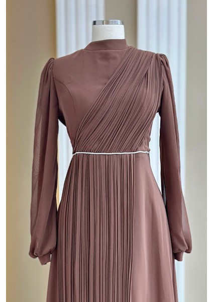 Arin Abiye Elbise Kahverengi fiyatları