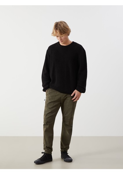 Yeni Sezon Standart Kalıp Gabardin Erkek Jogger Pantolon