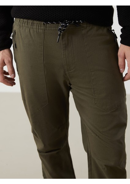 Yeni Sezon Standart Kalıp Gabardin Erkek Jogger Pantolon modelleri