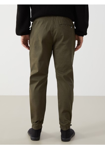 Yeni Sezon Standart Kalıp Gabardin Erkek Jogger Pantolon fırsatları