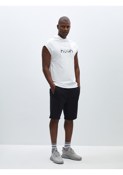 Yeni Sezon Kapüşonlu Kolsuz Baskılı Erkek Spor Atlet modelleri