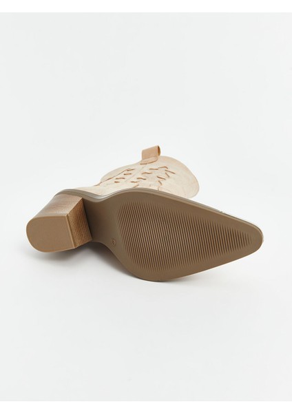 Yeni Sezon Süet Görünümlü Sivri Burun Topuklu Kadın Bot fırsatları