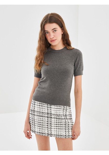 Yeni Sezon Bisiklet Yaka Kadın Triko Kazak