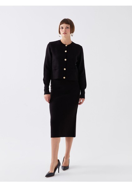 Yeni Sezon Beli Lastikli Dar Fit Kadın Triko Etek fiyatları