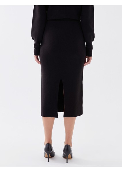 Yeni Sezon Beli Lastikli Dar Fit Kadın Triko Etek fırsatları