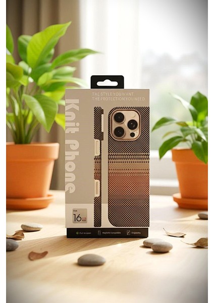 Knt Phone 16 Pro Max Uyumlu Ekoseli Kevlar Case fırsatları