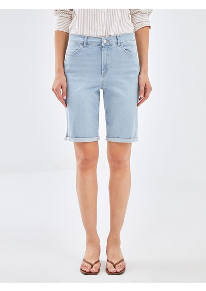 Yeni Sezon Bermuda Fit Kadın Jean Şort fiyatları