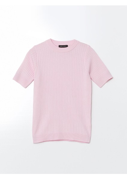 Yeni Sezon Bisiklet Yaka Dokulu Kadın Triko Kazak indirimleri