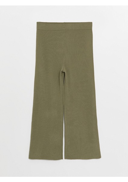 Yeni Sezon Kadın Beli Lastikli Düz Triko Pantolon indirimleri