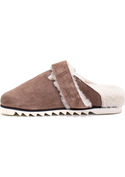 Fays Capucıno Süet Kadın Düz Terlik modelleri