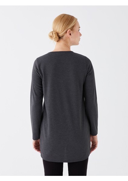 Yeni Sezon Bisiklet Yaka Nakışlı Uzun Kollu Kadın Bluz indirimleri