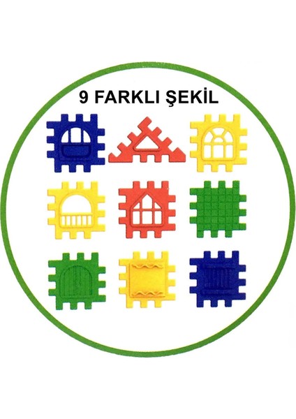 Puzzle City 3D Yapı ve Tasarım Blokları 128 Parça fırsatları