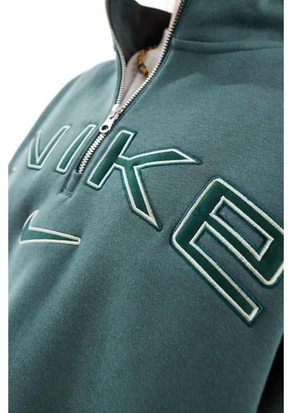 Phoenix Fleece Logo Qz Oversize Kesim Çeyrek Fermuar Kadın Sweatshirt fiyatları