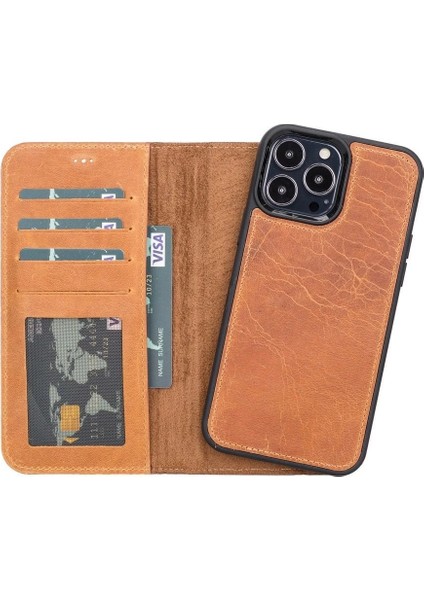 Apple iPhone 13 Pro Max Uyumlu Deri Cüzdanlı Kılıf G19 Taba indirimleri