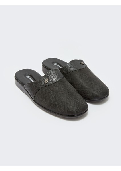 Yeni Sezon Önü Kapalı Desenli Erkek Ev Terliği