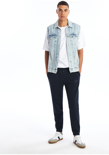 Yeni Sezon Standart Kalıp Erkek Kalın Jogger Eşofman Altı