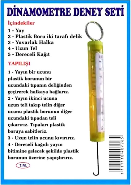 Dinamometre Deney Seti - 2 Adet
