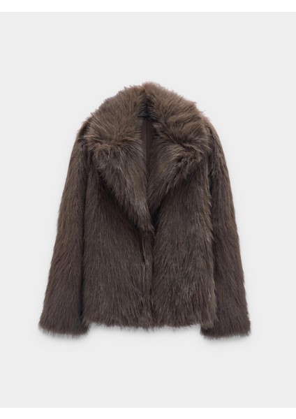 Kürk Efektli Hacimli Mont indirimleri