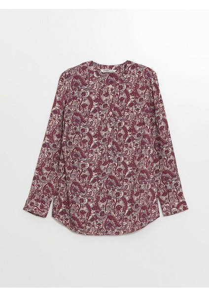 Yeni Sezon Bisiklet Yaka Desenli Uzun Kollu Kadın Bluz indirimleri