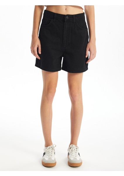 Yeni Sezon Yüksek Bel Standart Fit Kadın Jean Şort fiyatları