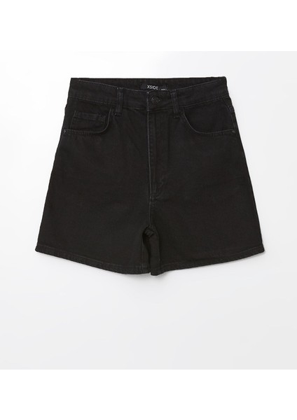 Yeni Sezon Yüksek Bel Standart Fit Kadın Jean Şort indirimleri