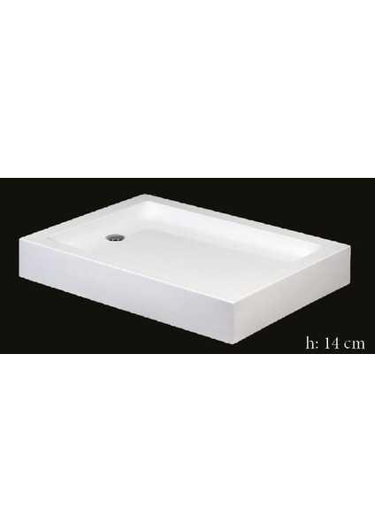 80X140 Dikdörtgen Monoblok Duş Teknesi