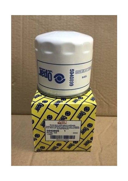 Yag Fıltresı Edks 5940899 Doğan Kartal Şahin 1600 Serçe Yağ Filtresi