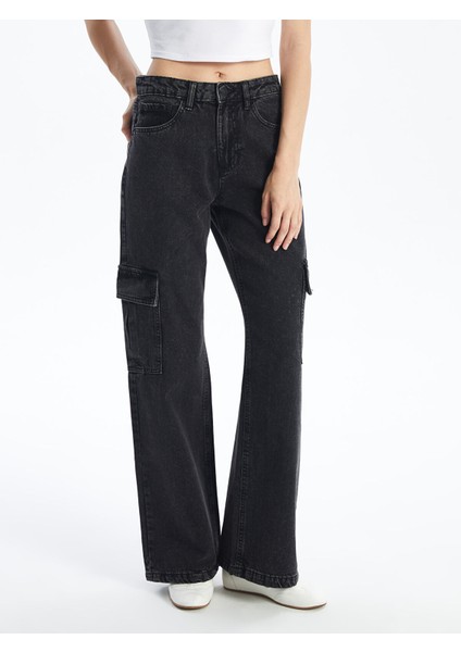 Yeni Sezon Wideleg Kadın Kargo Jean Pantolon fiyatları