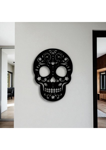Metal Duvar Dekoru Kafatası Modeli – Gotik Halloween Ev ve Ofis Aksesuarı fırsatları