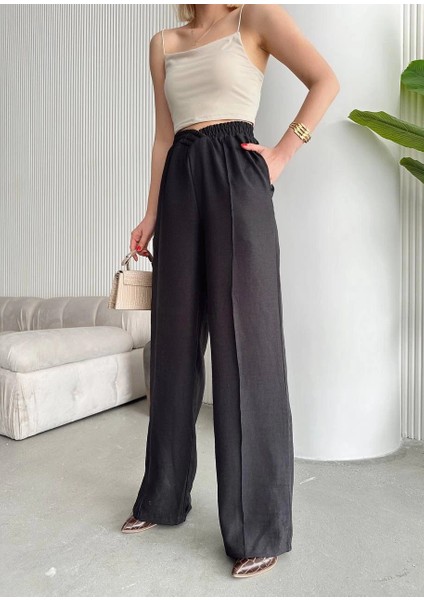 Lvsqvr Beli Çapraz Pantolon Siyah (Beden: S) indirimleri