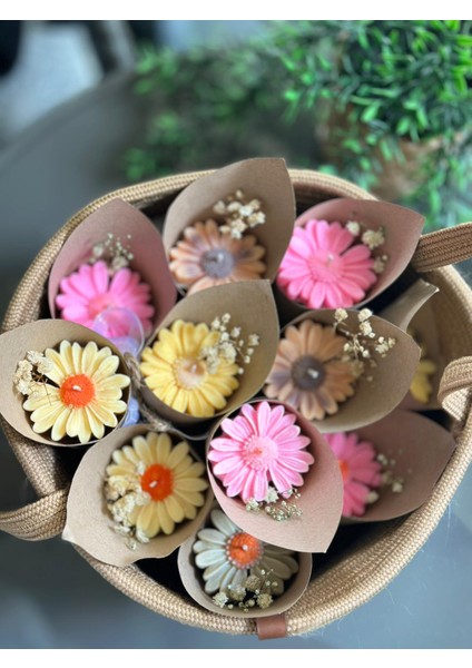 Düğün, Nişan, Söz,kına, Özel Gün Hediyelik Papatya Kokulu Buketi -10 Adet