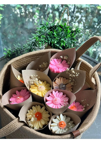 Düğün, Nişan, Söz,kına, Özel Gün Hediyelik Papatya Kokulu Buketi -10 Adet modelleri