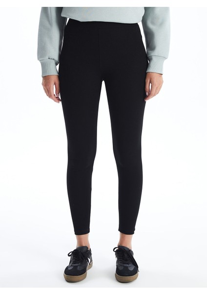 Yeni Sezon Kadın Beli Lastikli Ekstra Dar Fit Düz Tayt fiyatları