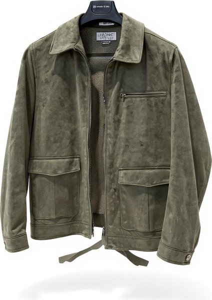 Erkek Haki Süet Görünümlü Cep Detaylı Mont fiyatları