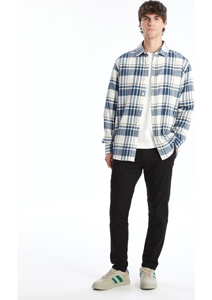 Yeni Sezon Regular Fit Uzun Kollu Ekose Gabardin Erkek Gömlek fiyatları