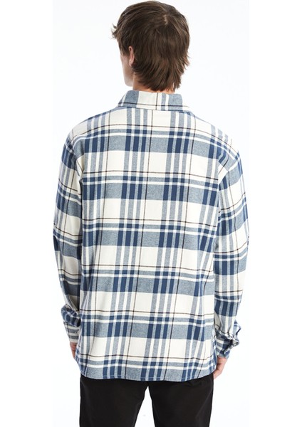 Yeni Sezon Regular Fit Uzun Kollu Ekose Gabardin Erkek Gömlek fırsatları