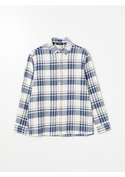 Yeni Sezon Regular Fit Uzun Kollu Ekose Gabardin Erkek Gömlek indirimleri