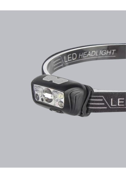 Şarjlı LED Kafa Feneri | 4 Modlu Akıllı Sensörlü Far | Su Geçirmez Ipx5 Kamp ve Balıkçı Lambası indirimleri