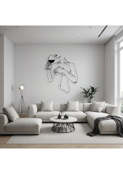 Metal Kadın Siluet Duvar Dekoru – Modern Minimalist Sanat Tasarımı Ev Ofis Salon Duvar Aksesuarı fiyatları